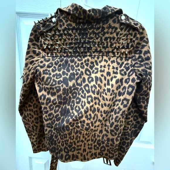 UNIF Leopard Spiked Moto Jacket 🐆🏍️ - Picture 3 of 7